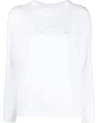 Lanvin Sweatshirt mit Rundhalsausschnitt Weiß