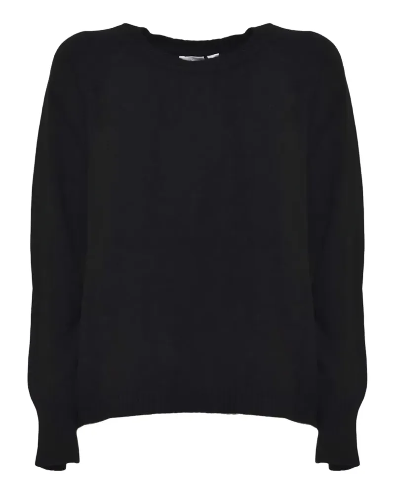 SOLOTRE Pullover mit Rundhalsausschnitt - Schwarz Schwarz