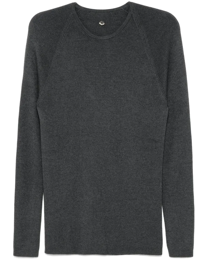 Label Under Construction Pullover mit Rundhalsausschnitt - Grau Grau