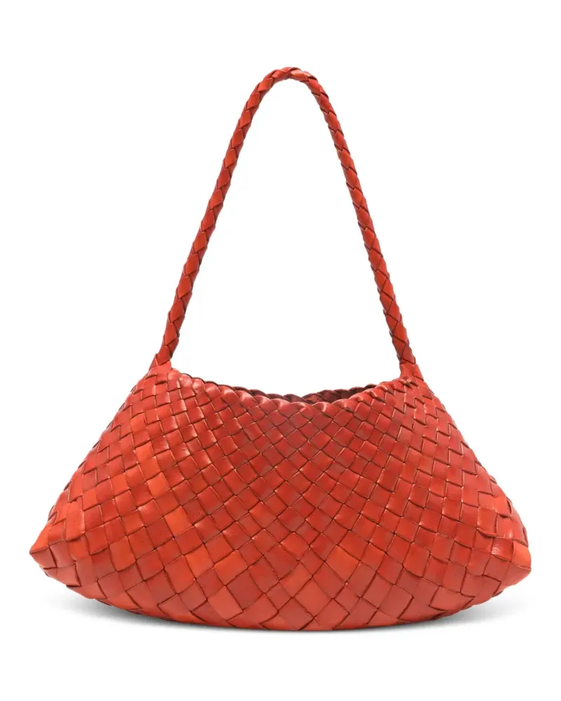 Dragon Diffusion Rosanna woven braided tote bag - Orange Orange