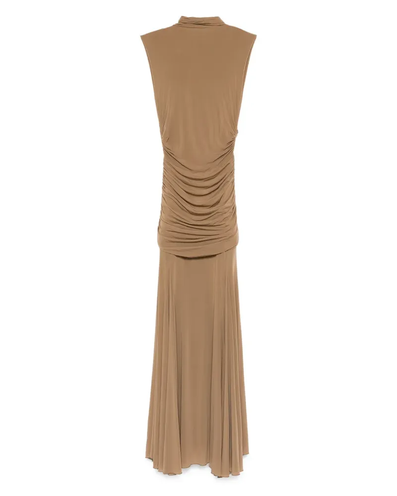 Magda Butrym Kleid mit Stehkragen - Nude Nude