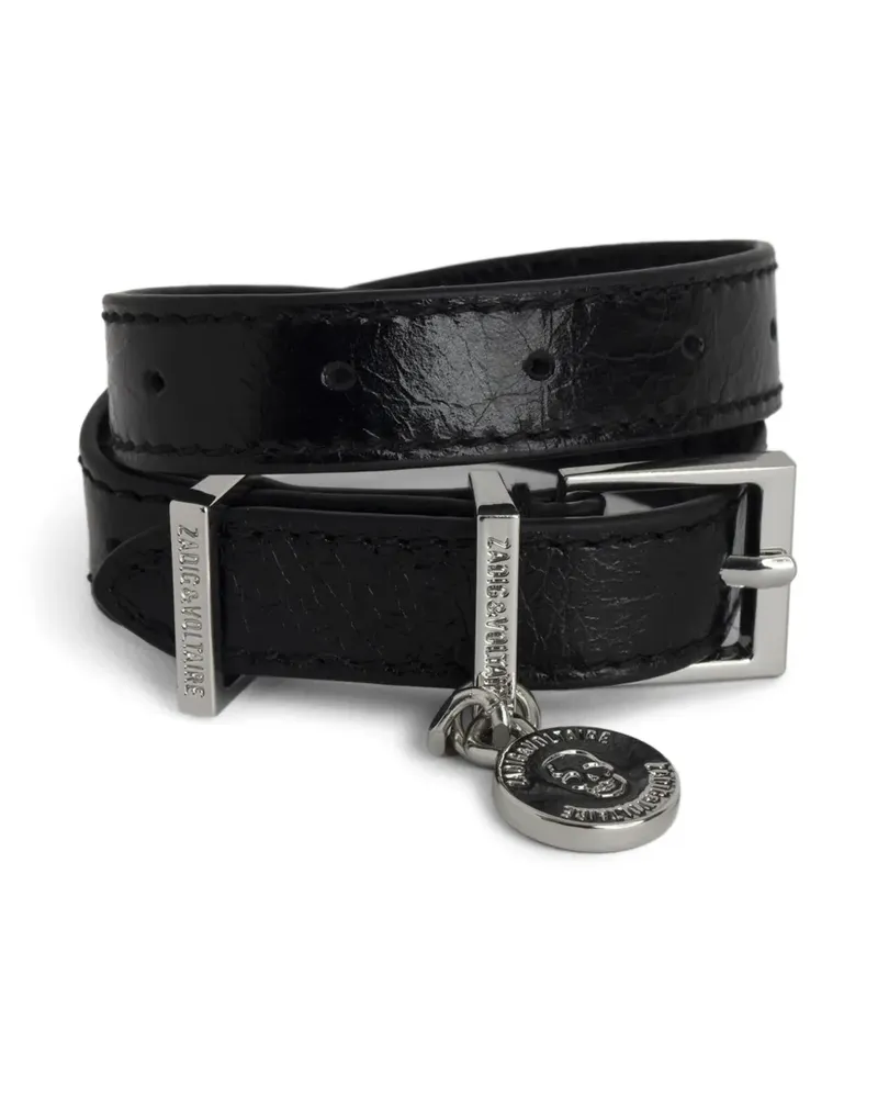 Zadig & Voltaire Sunny Lederarmband - Schwarz Schwarz