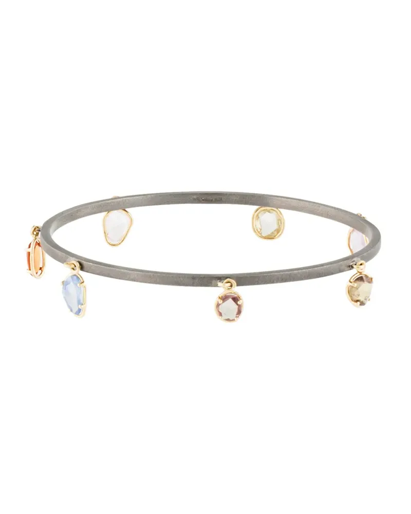 Dalila Barkache 18kt Schwarzgoldarmreif mit Saphiren - Grau Grau