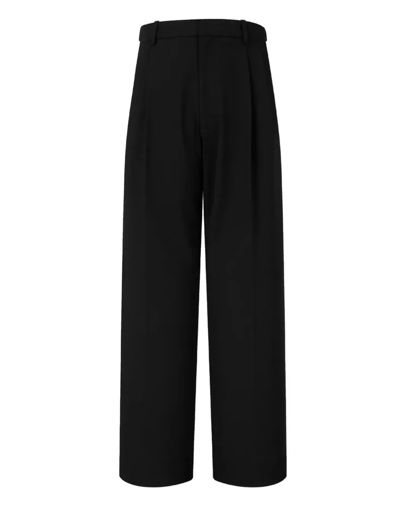 STUDIO TOMBOY Hose mit Falten - Schwarz Schwarz
