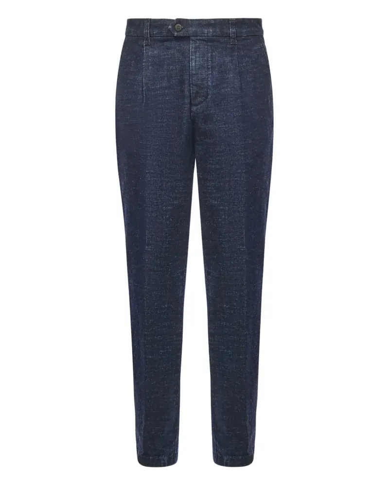 Eleventy pleat-detailed trousers - Blau Blau
