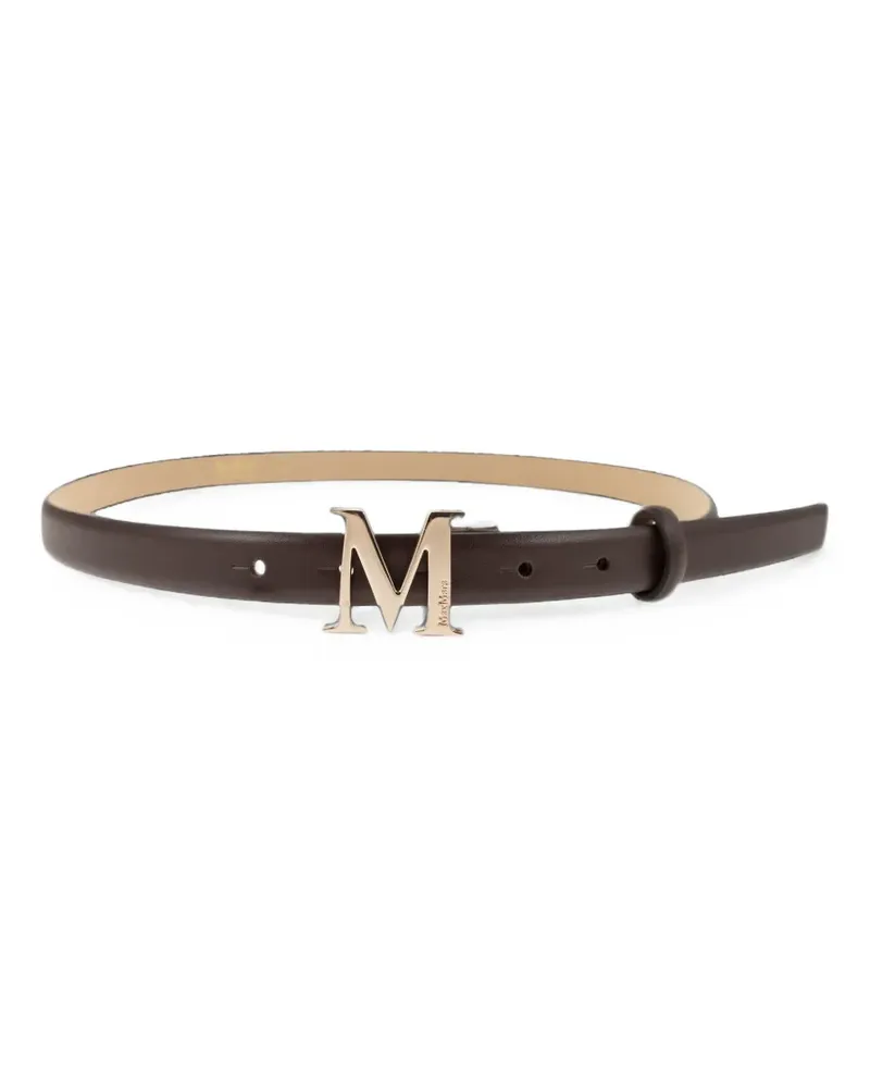 Max Mara M monogram leather belt - Braun Braun