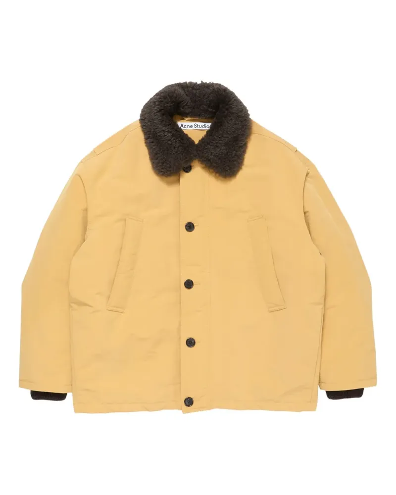 Acne Studios Bomberjacke mit Shearling-Kragen - Gelb Gelb