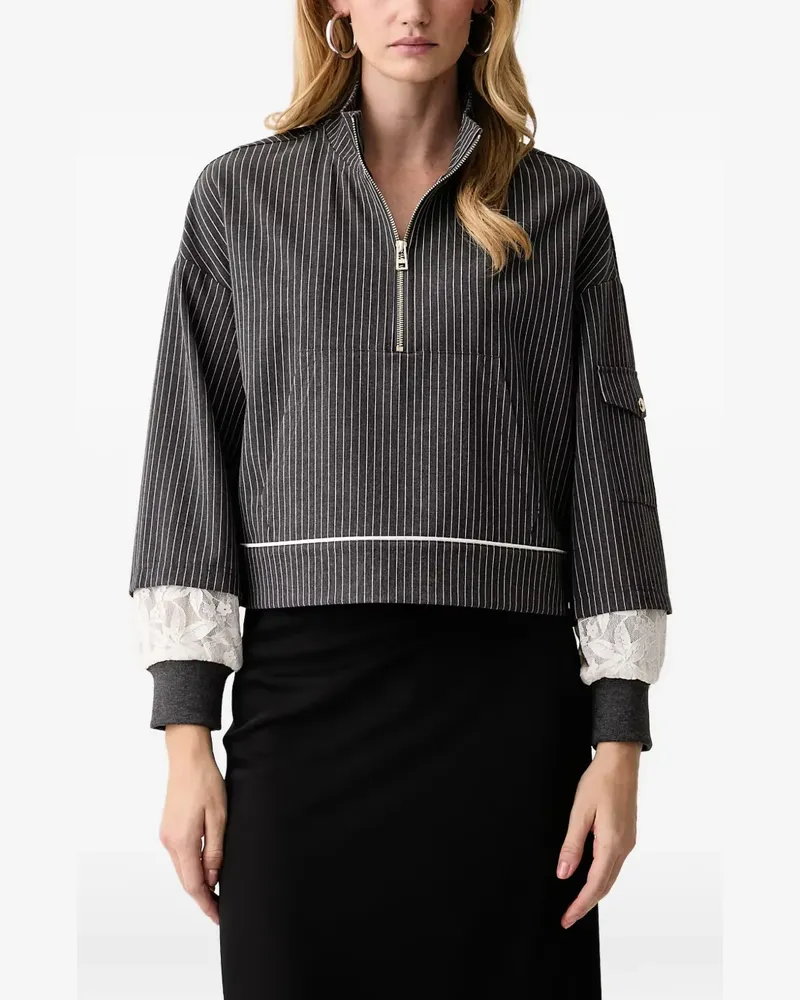Liu Jo sweatshirt with lace inserts - Grau Grau