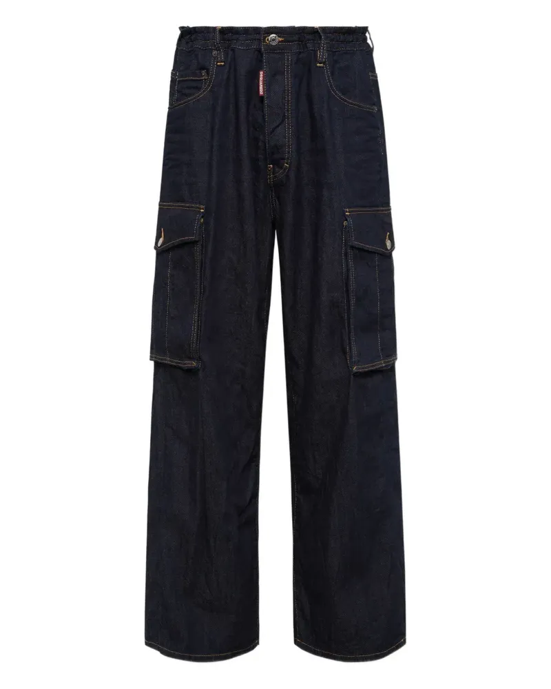 Dsquared2 Cargo-Jeans mit geradem Bein - Blau Blau