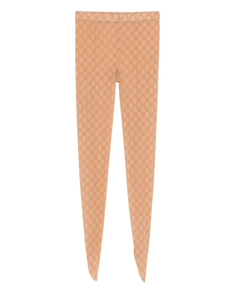 Gucci logo-print tights - Nude Nude