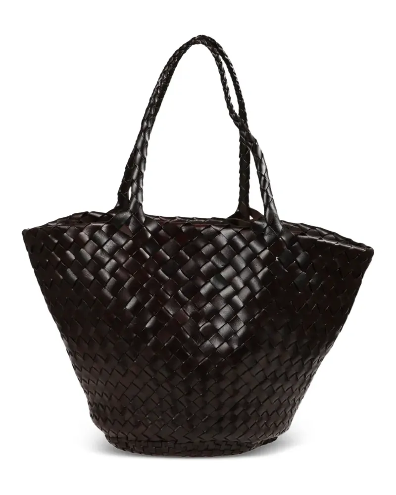 Dragon Diffusion Gewebter Egola Henkel-Tote Bag - Braun Braun