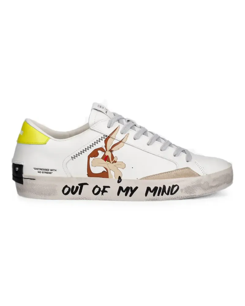 Crime x Looney tunes graphic-print distressed sneakers - Weiß Weiß