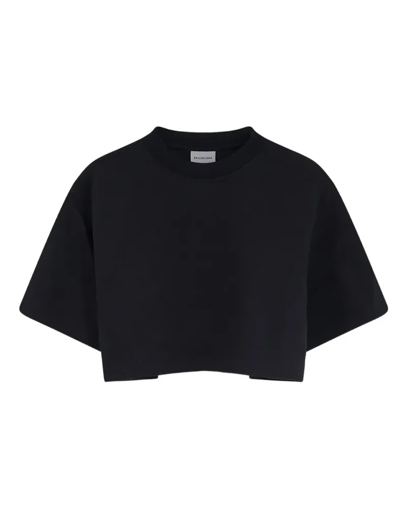 Balenciaga cropped T-shirt - Schwarz Schwarz