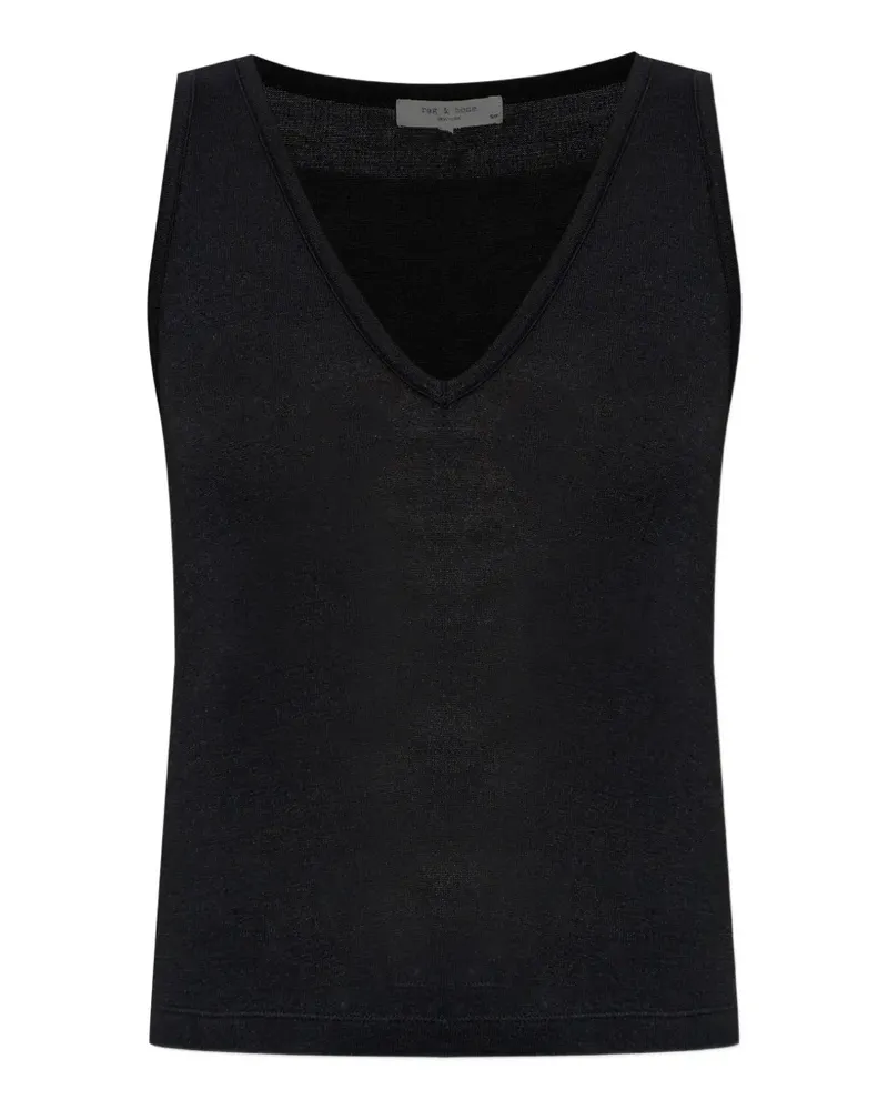 Rag & Bone V-neck top - Schwarz Schwarz