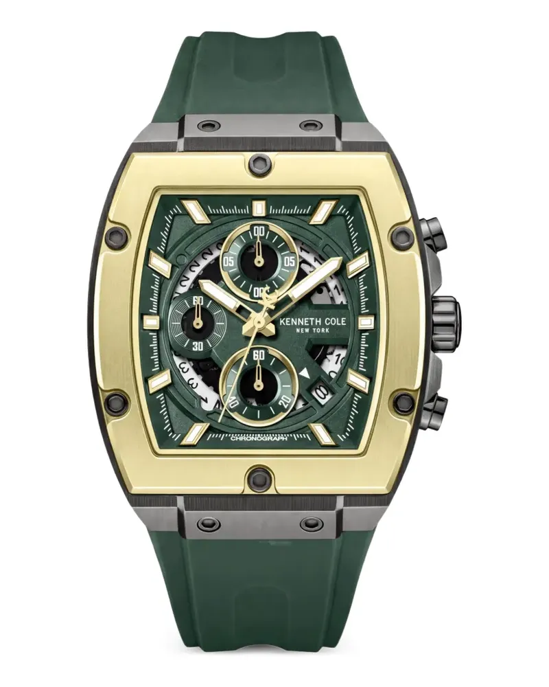 Kenneth Cole Chronograph mit Tonneau-Gehäuse 44mm - Grün Grün