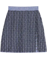 Lanvin Minirock mit Intarsienmuster Blau