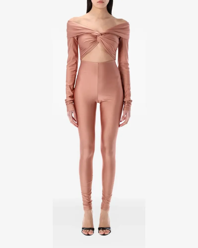 ANDAMANE Kendall off-shoulder jumpsuit - Rosa Rosa