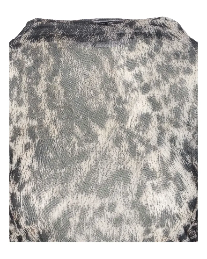 Aniye By animal-print long-sleeve top - Schwarz Schwarz