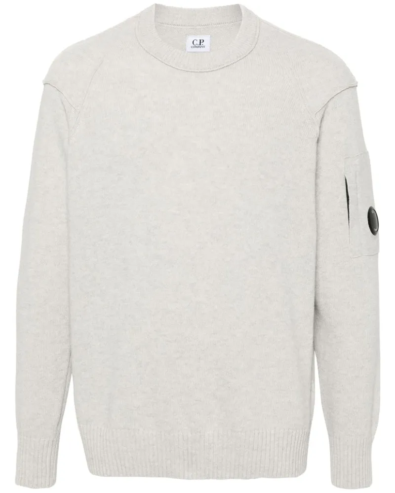 C.P. Company Pullover mit Linsen-Detail - Grau Grau