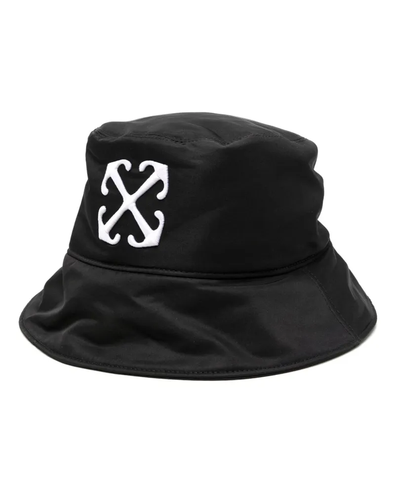 OFF-WHITE Fischerhut mit Logo-Stickerei - Schwarz Schwarz