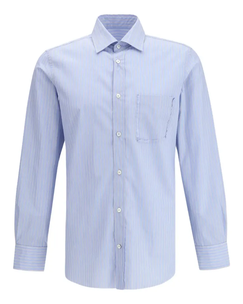 Maison Margiela Hemd mit gestreifter Tasche - Blau Blau
