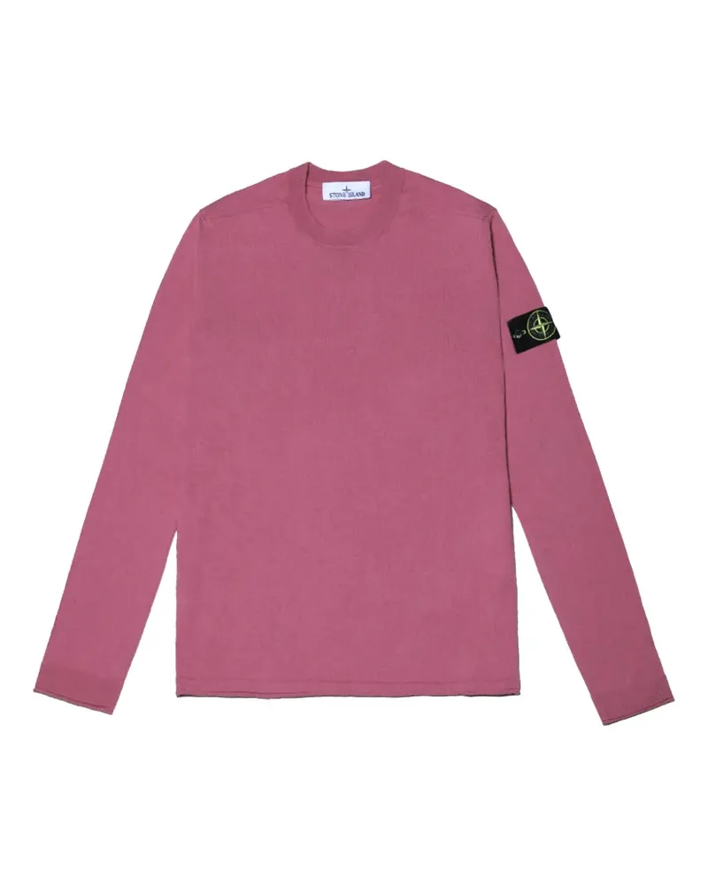 Stone Island Pullover mit Kompass-Patch - Rosa Rosa