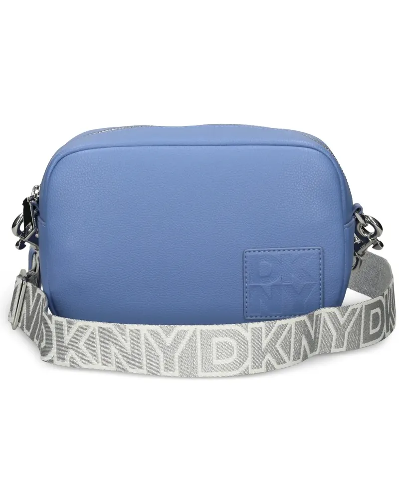 DKNY logo-strap cross body bag - Blau Blau