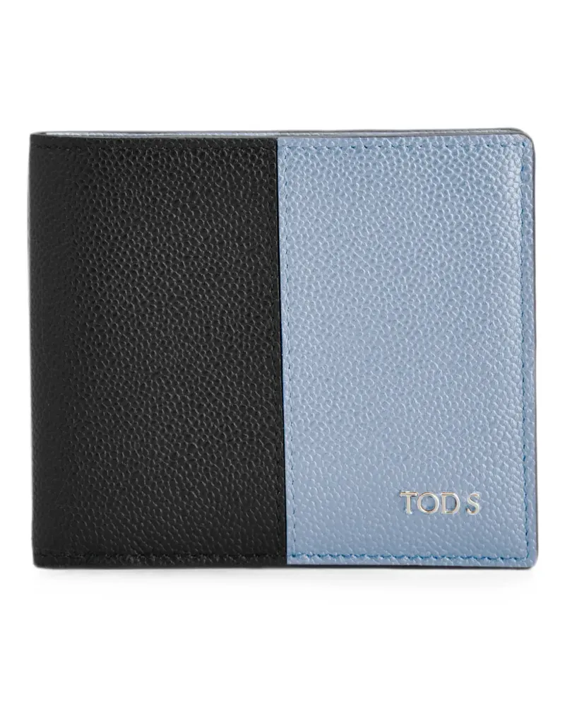 TOD'S Portemonnaie mit Logo-Schild - Schwarz Schwarz