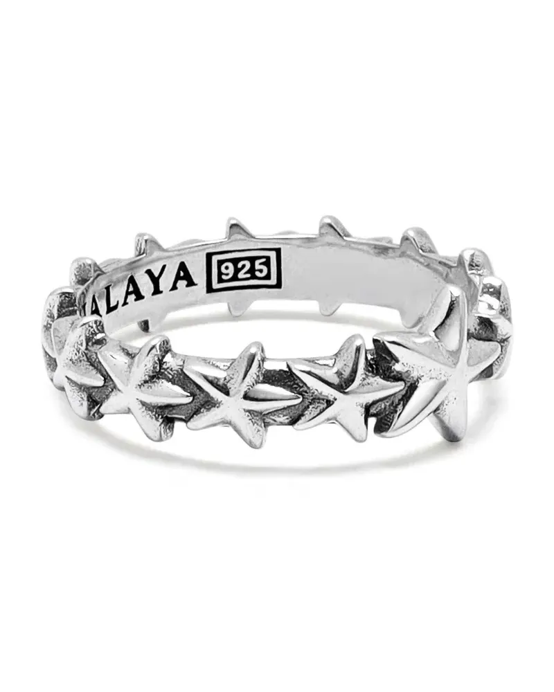 Nialaya Ring mit Sterngravur - Silber Silber