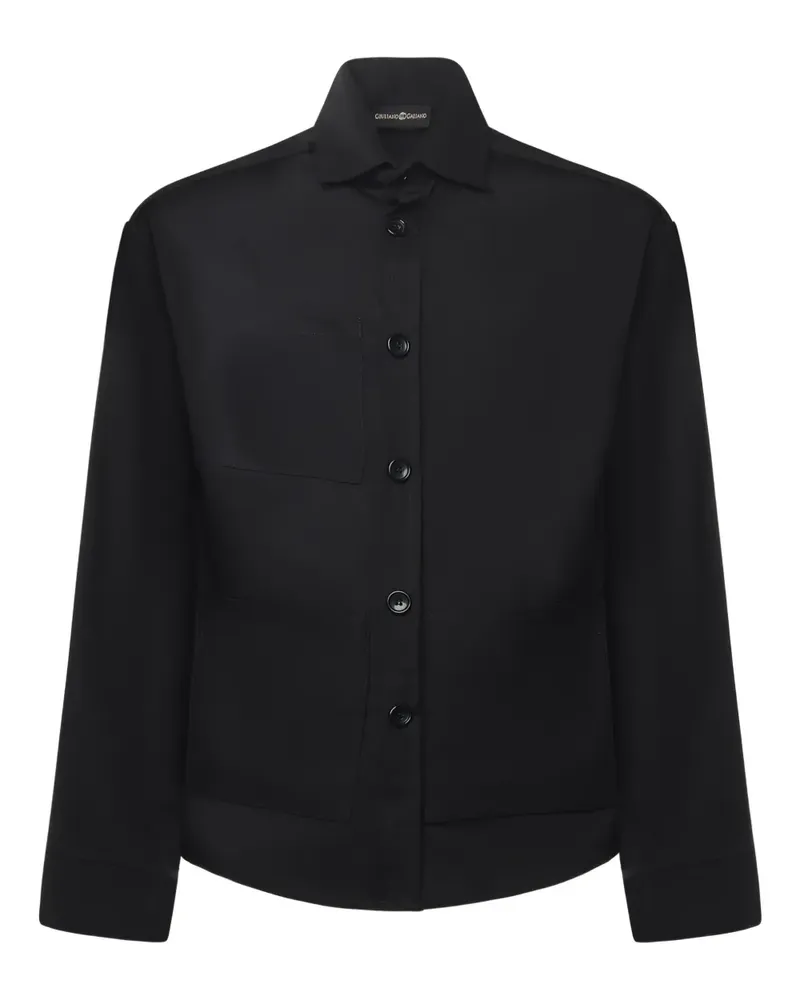 Giuliano Galiano Hemd mit aufgesetzter Tasche - Schwarz Schwarz
