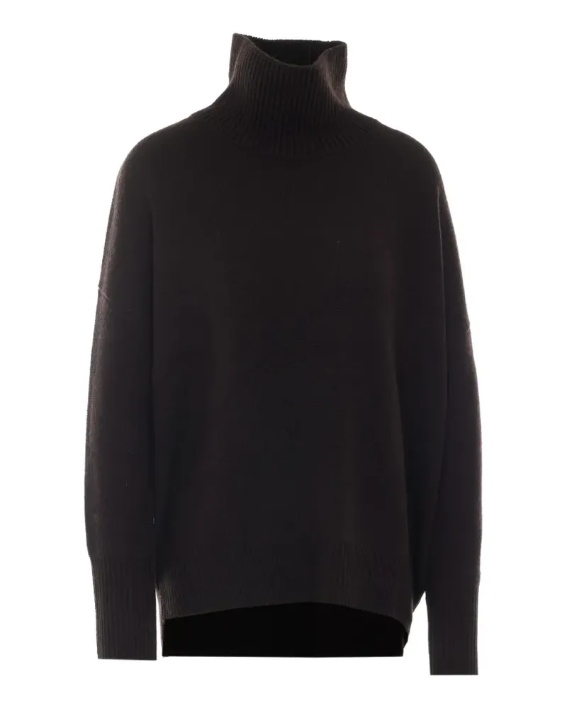 Lisa Yang Heidi Pullover mit Stehkragen - Braun Braun