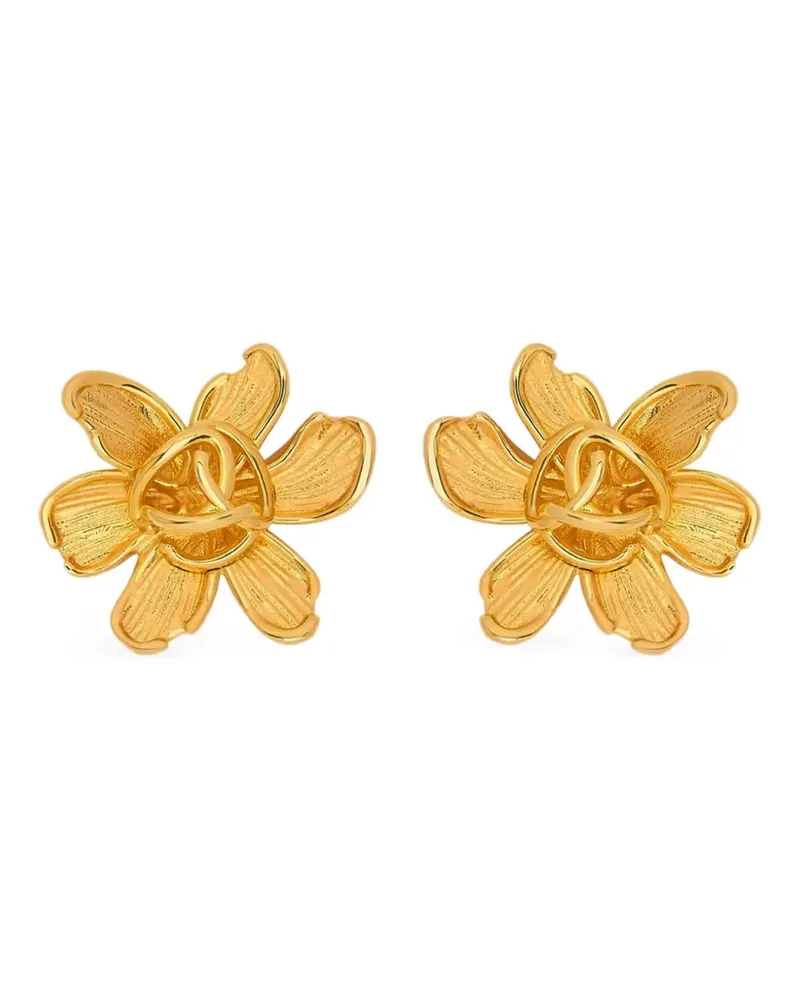 Oscar de la Renta Kleide O Flower Ohrringe - Gold Gold