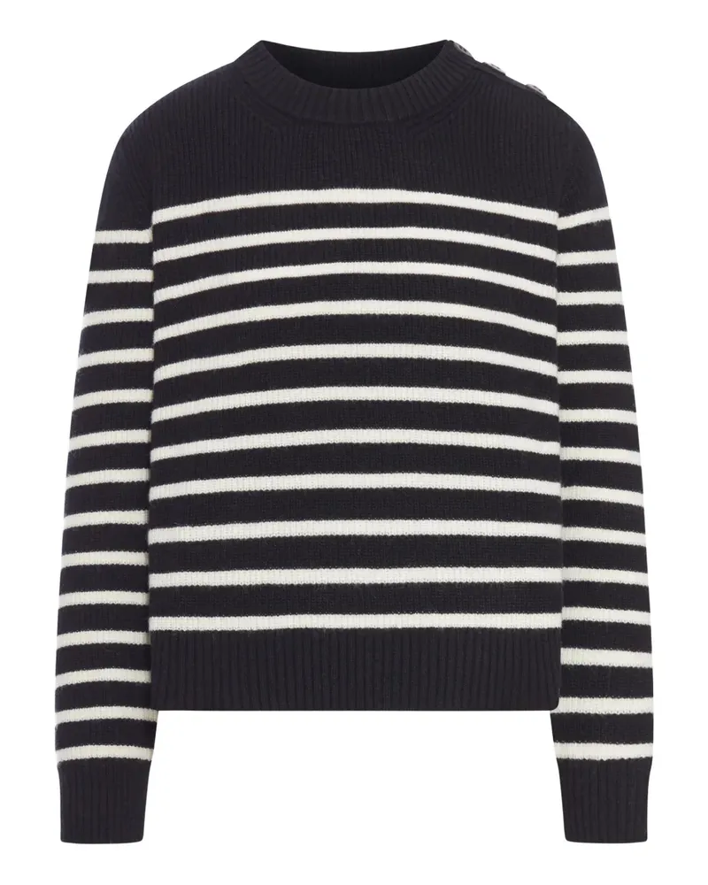 Roberto Collina Gestreifter Pullover - Schwarz Schwarz