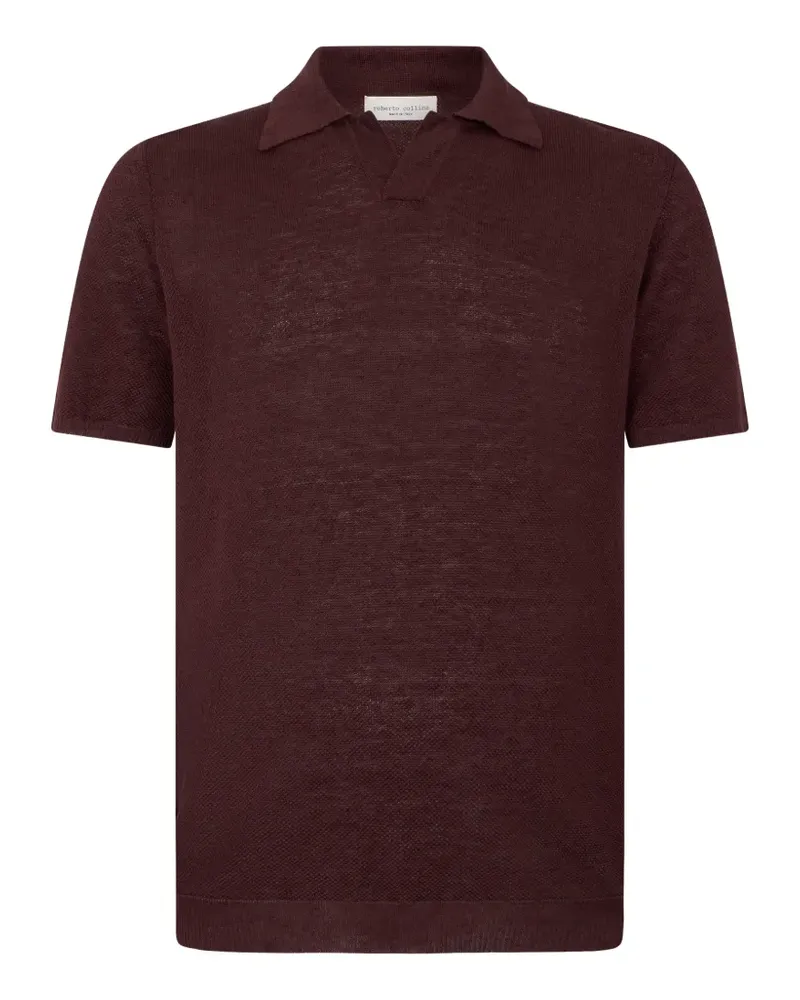 Roberto Collina textured T-shirt - Rot Rot