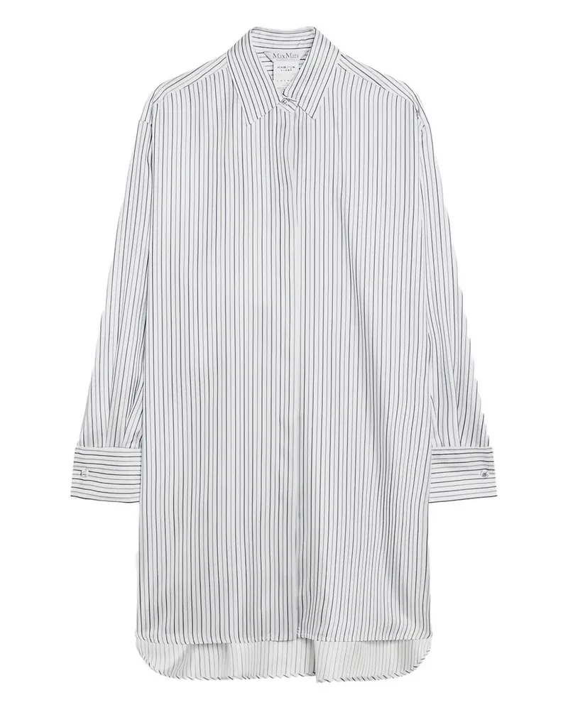 Max Mara long-sleeve striped shirt - Weiß Weiß