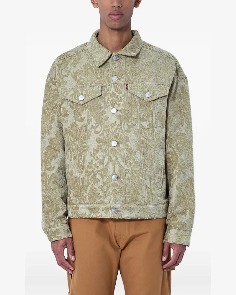 Junya Watanabe x Levi's floral-pattern denim jacket - Nude Nude