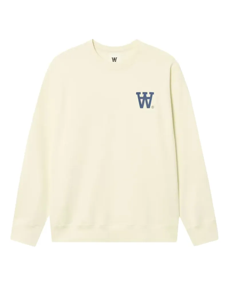 Wood Wood Noel Pullover mit Logo - Nude Nude