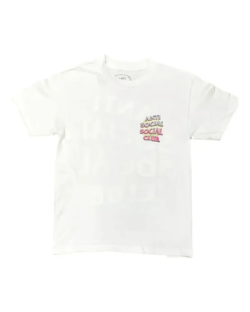 Anti Social Social Club T-Shirt mit grafischem Print - Weiß Weiß