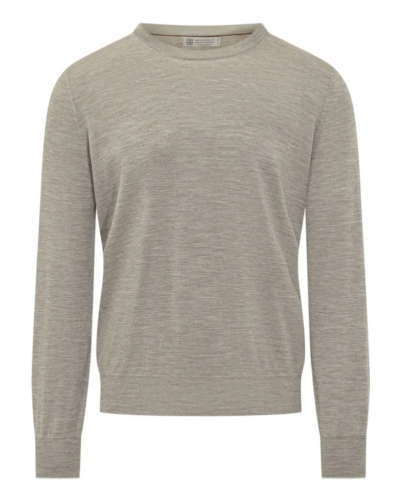 Brunello Cucinelli fine-gauge crew-neck sweater - Nude Nude