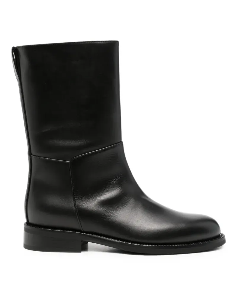 Liviana Conti flat leather boots - Schwarz Schwarz