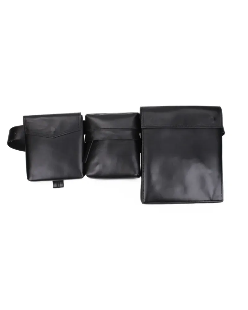 ATTICO Gürteltasche aus Leder - Schwarz Schwarz