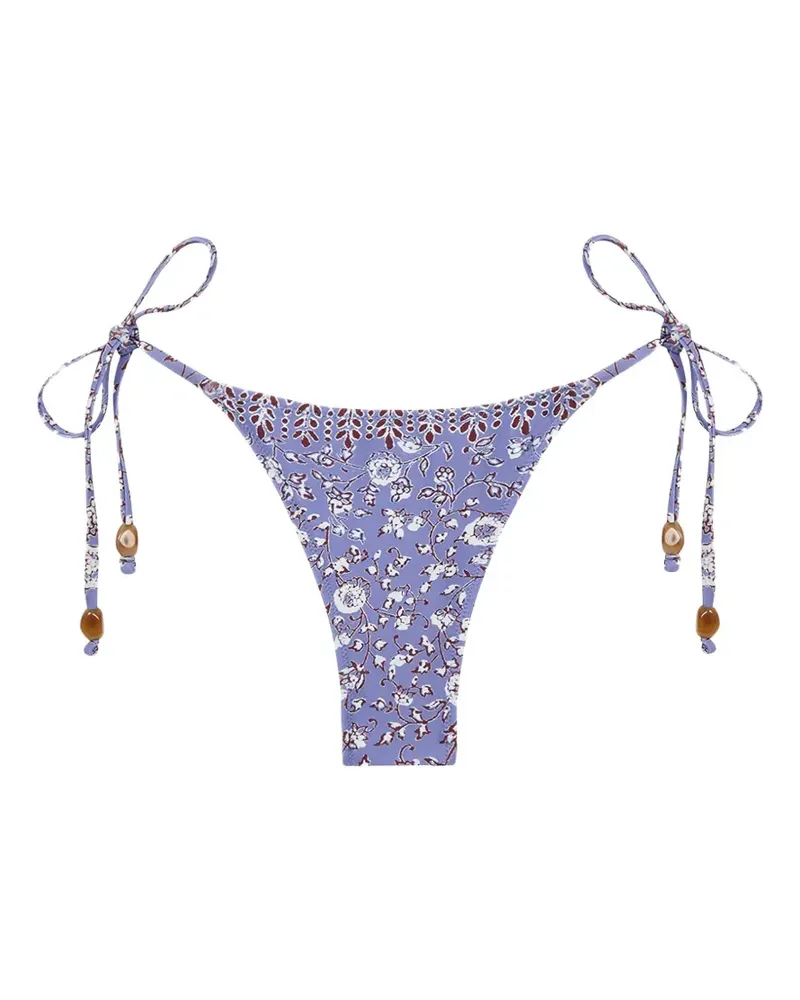 TROPIC of C Praia Bikinihöschen mit Blumen-Print - Violett Violett