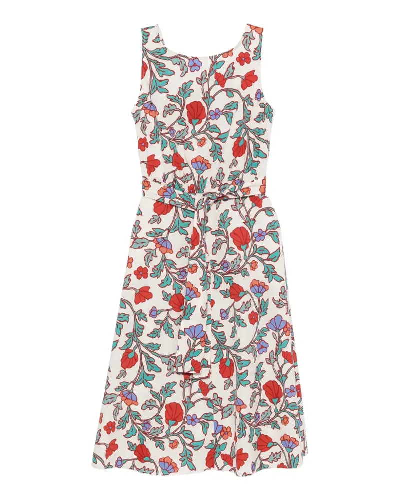 Pennyblack floral-print belted midi dress - Nude Nude