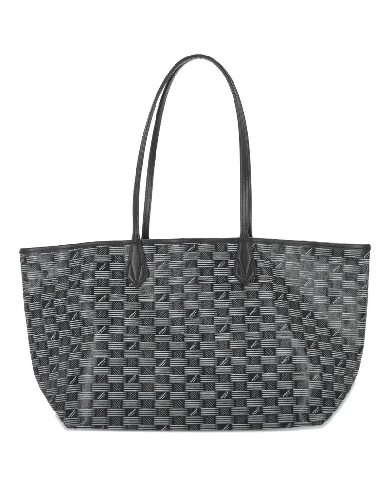 Moreau Paris Shopper mit Monogrammmuster - Grau Grau