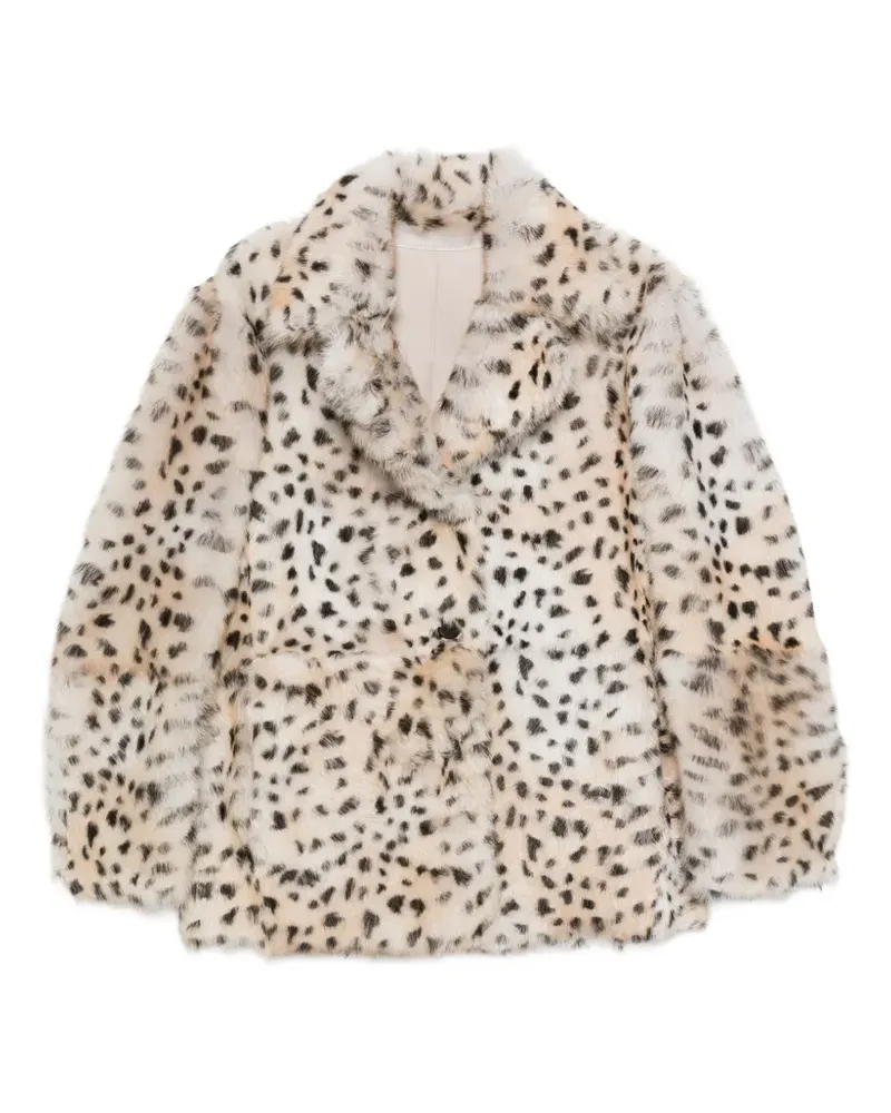 Arma Wendbare Jacke mit Leopardenprint - Nude Nude