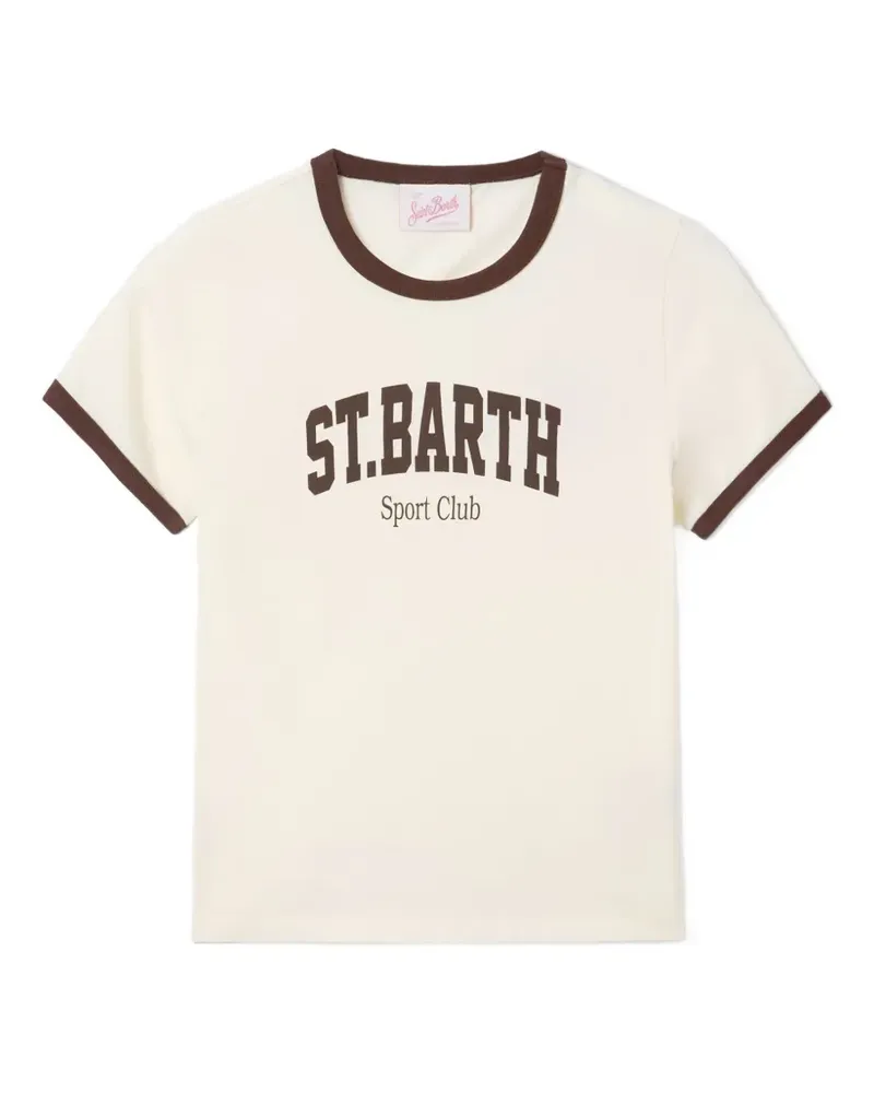 MC2 Saint Barth T-Shirt mit Logo-Print - Weiß Weiß