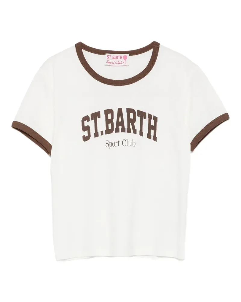 MC2 Saint Barth T-Shirt mit Logo-Print - Weiß Weiß