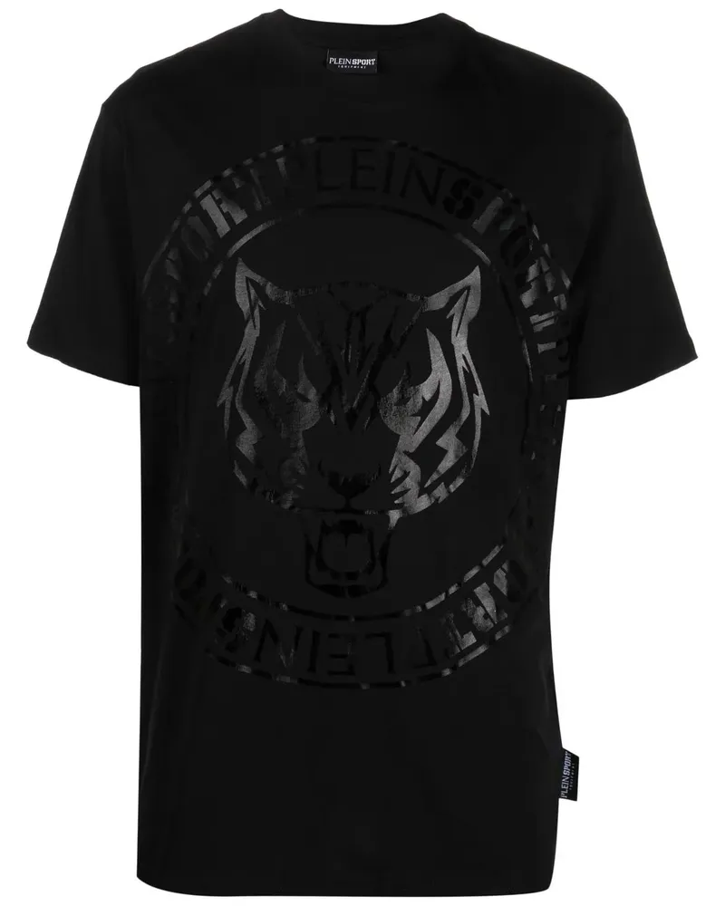 Philipp Plein T-Shirt mit Tiger-Print - Schwarz Schwarz