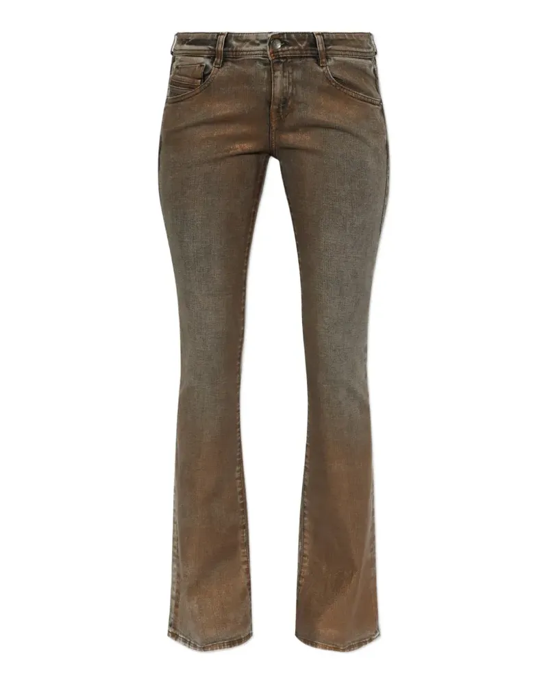 Diesel 1969 D-Ebbey metallic-finish jeans - Gold Gold