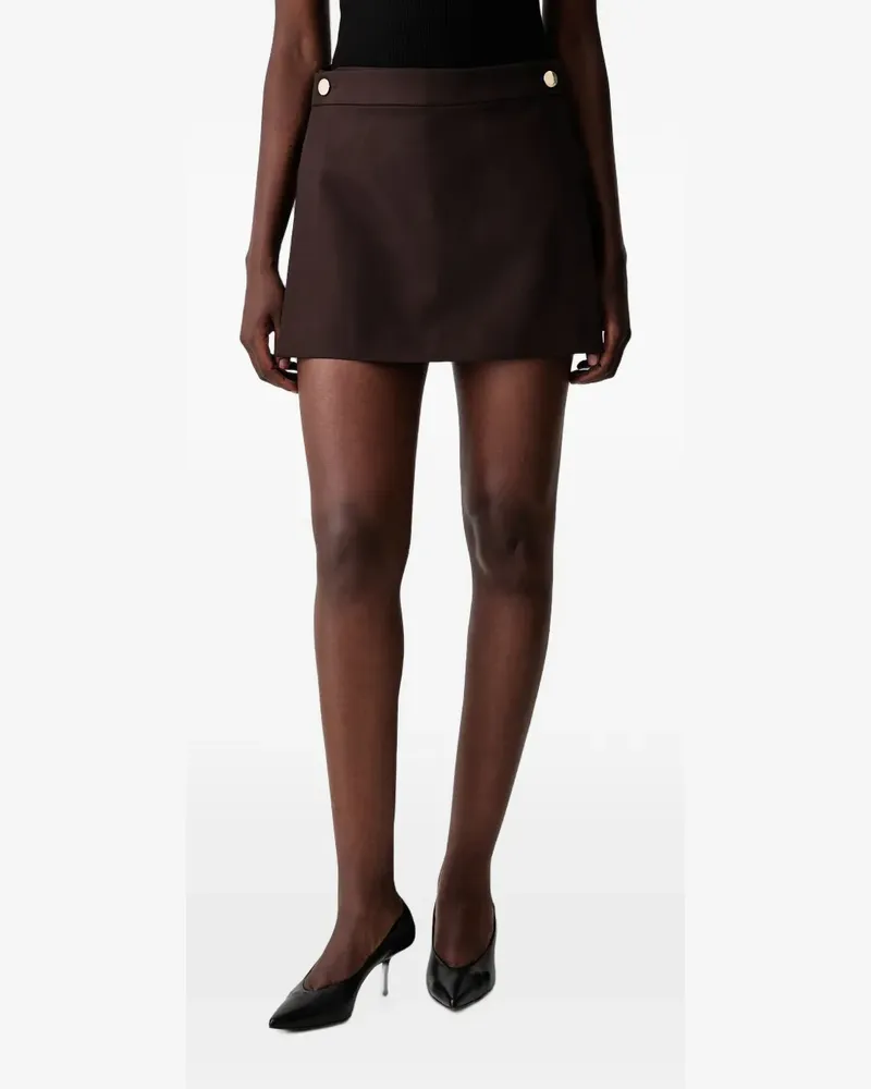 SPORTMAX Minirock mit Knopfdetail - Braun Braun